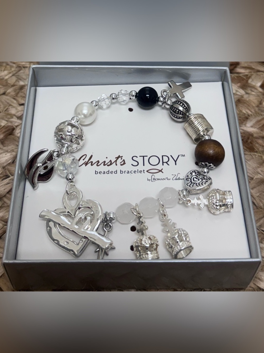 New In Box Valerie QVC Christ’s Story Charm Bracelet